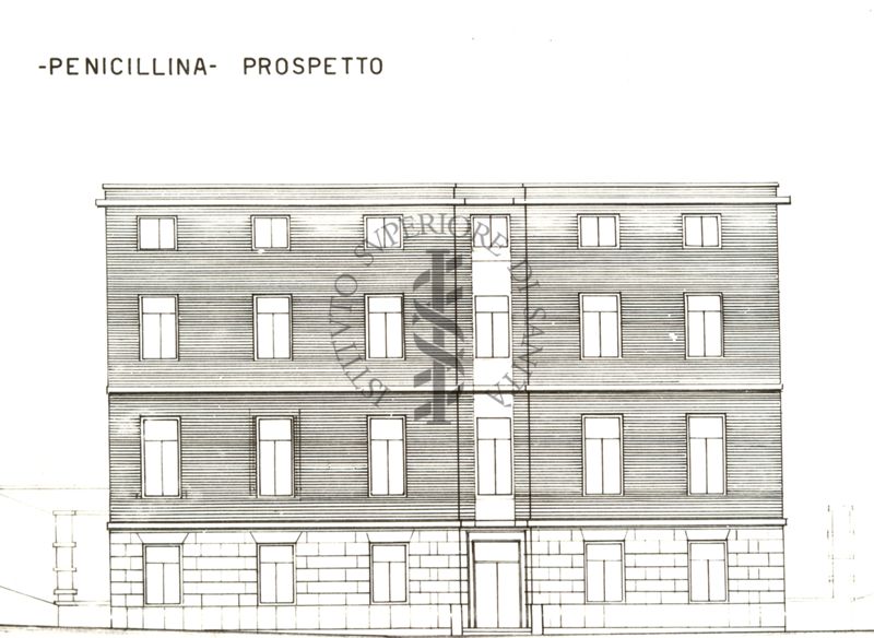 Istituto per la fabbrica della Penicillina - Prospetto