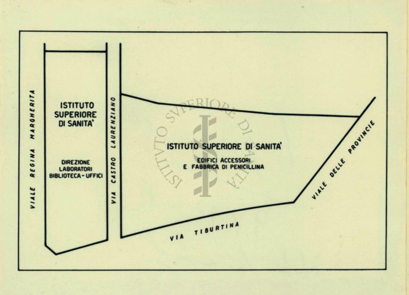 Area occupata dall'Istituto Superiore di Sanità