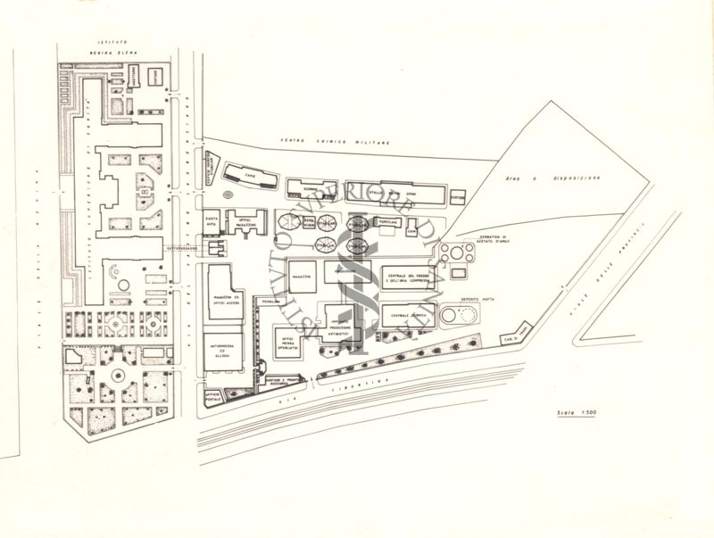 Pianta dell'Istituto Superiore di Sanità