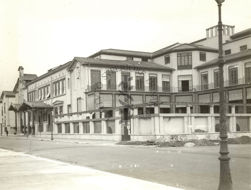 Veduta d'insieme della Colonia marina "Vittorio Emanuele III°" del Governatorato di Roma (Lido di Ostia)