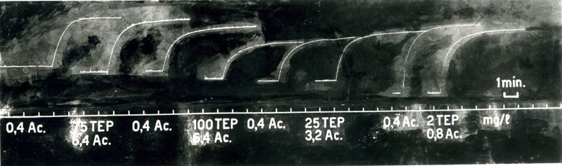 Tracciato delle Relazioni quantitative nell'antagonismo tra acetilcolina ed un curaro di sintesi (2559 F.)