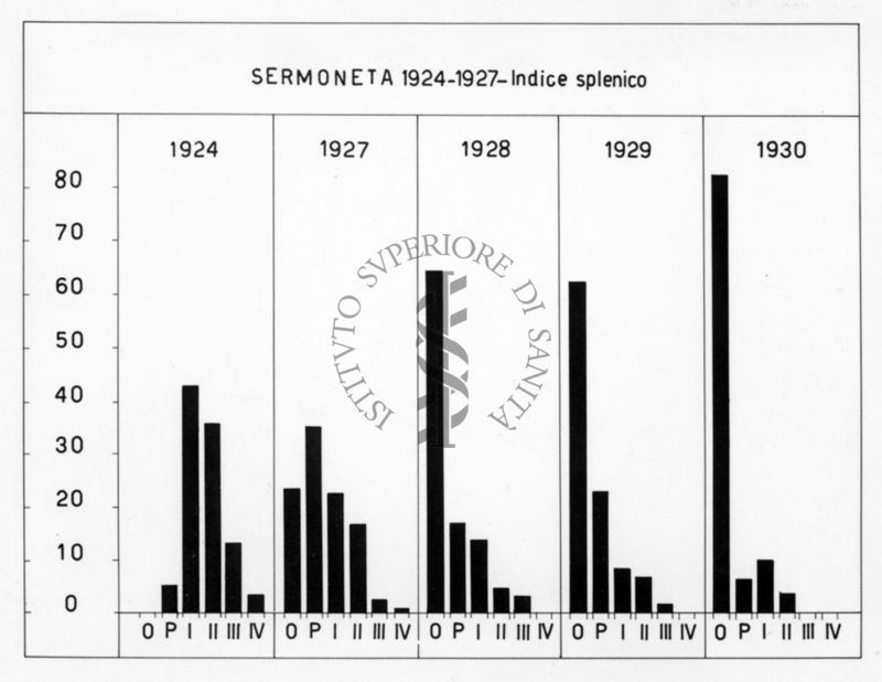 Indice splenico a Sermoneta nel 1924-1927