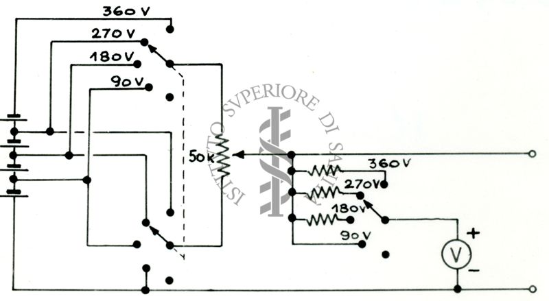 Schema circuito apparecchio portatile