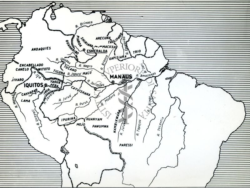 Carta etnografica dell'America del Sud