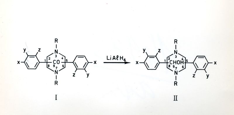 Sintesi nella serie dell'1-5-difenil-bispidin-9-one e dell'difenil-bispidin-9-olo