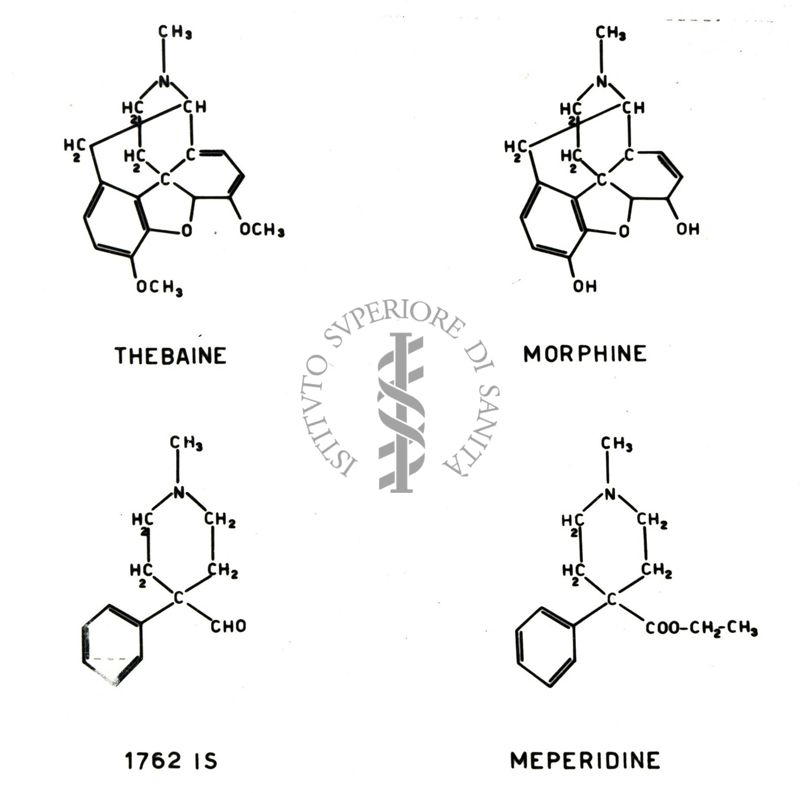 Formule chimiche di farmaci ad azione stricnino-simile