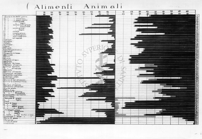 Diagramma riguardante gli alimenti animali