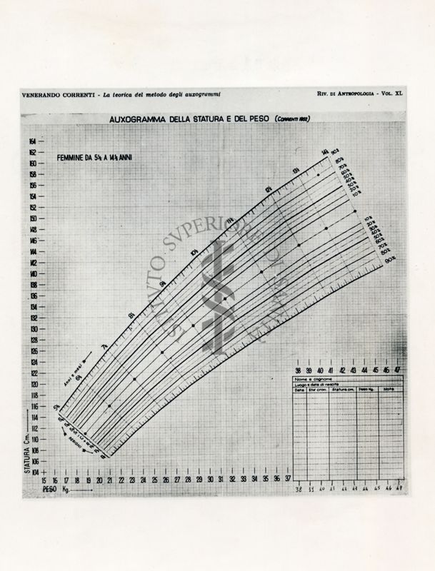 Auxogramma della statura e del peso