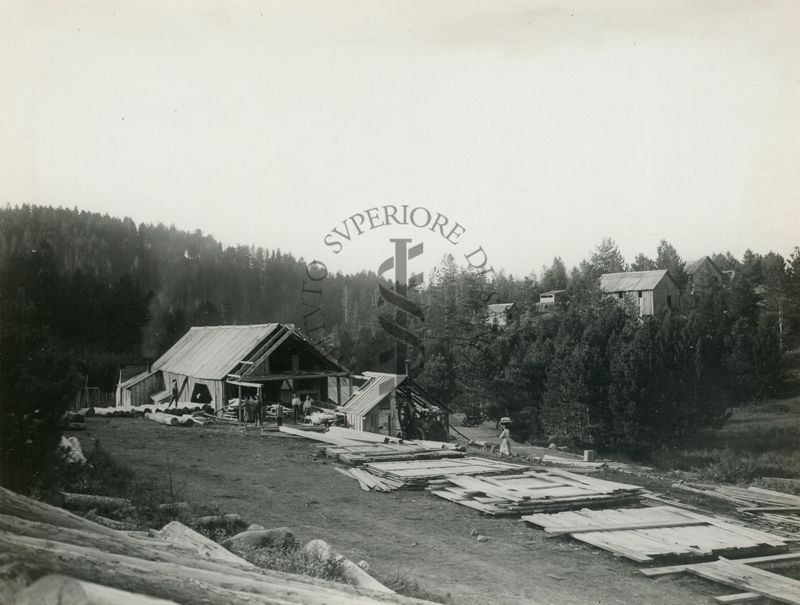 Veduta della Sila e boscaglia in mezzo alla quale sorge la Colonia Antimalarica "Silana"