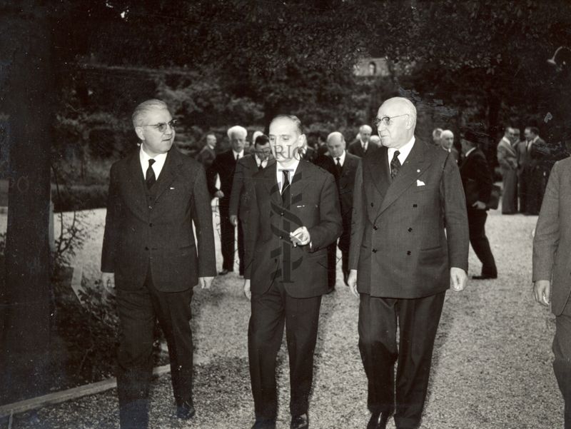 Conferenza stampa all'Istituto Superiore di Sanità, presente il Ministro Camillo Giardina per la Mostra Internazionale della Sanità