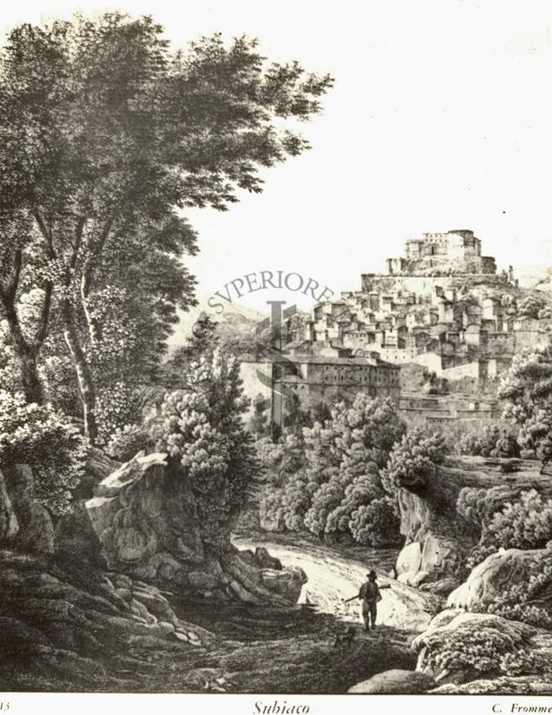 Subiaco 1840 ca, di (Carl) Karl Ludwig Frommel