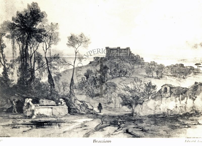 Bracciano 1841, di Edward Lear