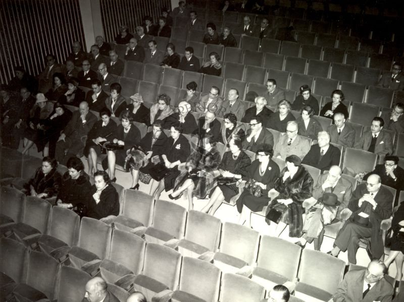 Cerimonia in onore del Prof. Domenico Marotta tenuta nell'Auditorium della C.I.D.A. - partecipanti alla Cerimonia