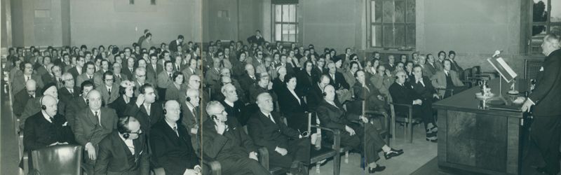 Foto scattata nell'Aula Magna dell'Istituto durante la Conferenza