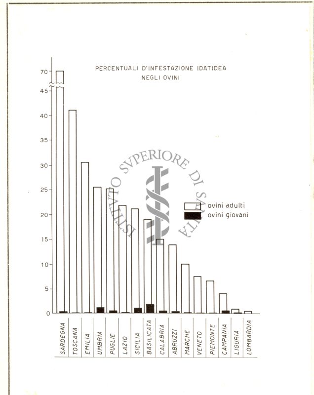 Percentuale d'infestazione idatidea negli ovini