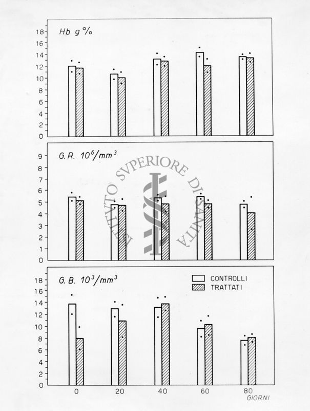 Grafico sulle ricerche farmacologiche sulla idrazide dell'acido isonicotinico