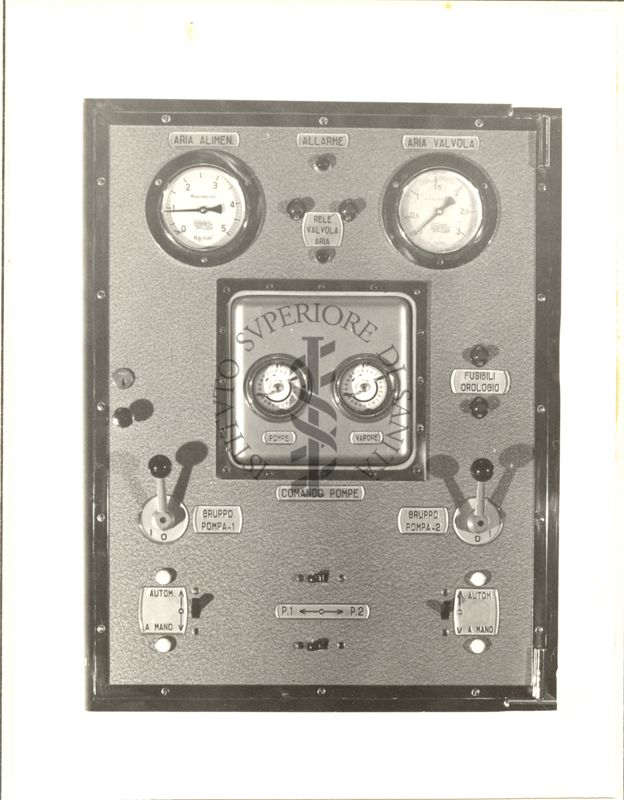 Pannelo frontale del quadro