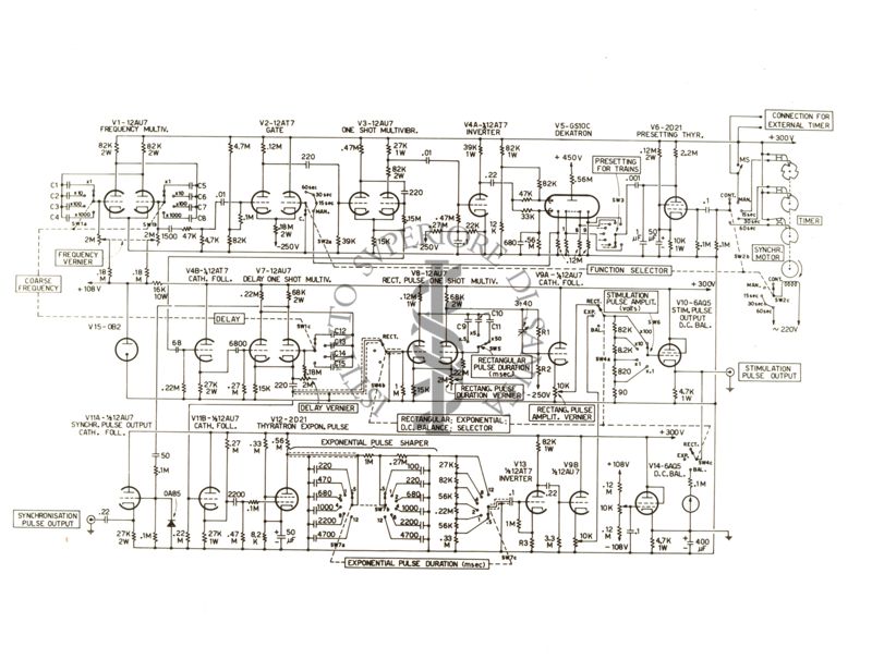 Schema di uno stimolatore elettronico