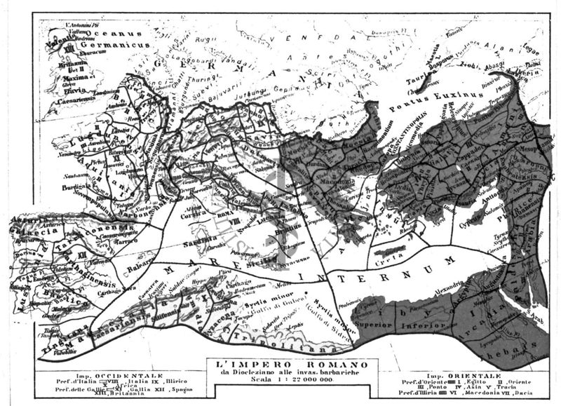 Cartogramma dell'Impero Romano