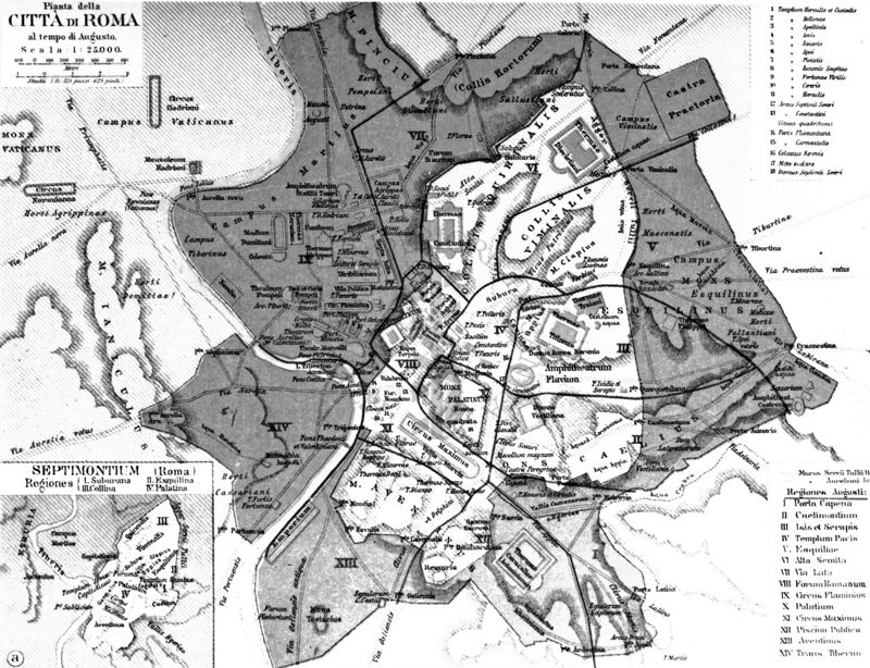 Cartogramma della città di Roma