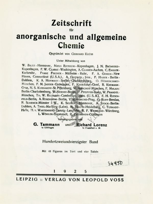 Articolo da pag. 383 a 389 "Zur Frage der richtigen Ausfuhring und Deutung Der quantitative spektralanalyse"