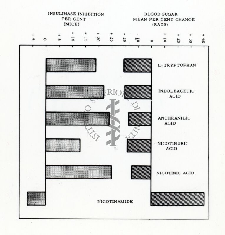 Diagramma su insulina e presenza di zucchero nel sangue