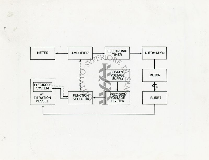 Diagramma riguardante la titolazione tradotto in lingua inglese