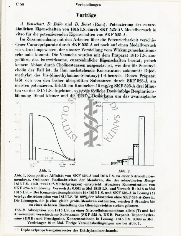 Da rivista Potenziamento con SKF 525 A delle proprietà Curaro - simili del 1815 I.S.