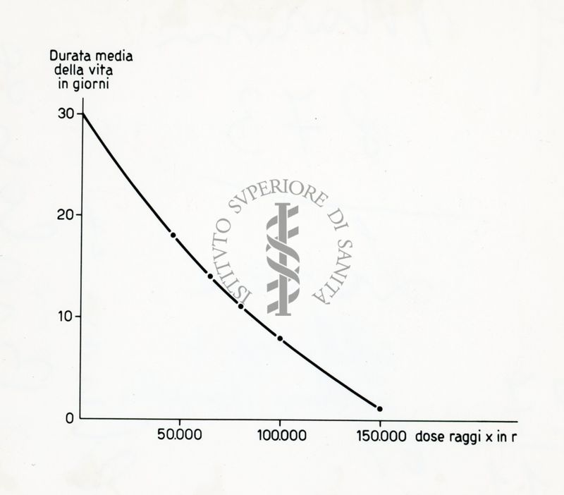 Grafico: Effetti di raggi X in mosca domestica