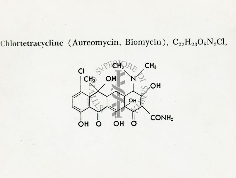 Formula di struttura della Clorotetraciclina