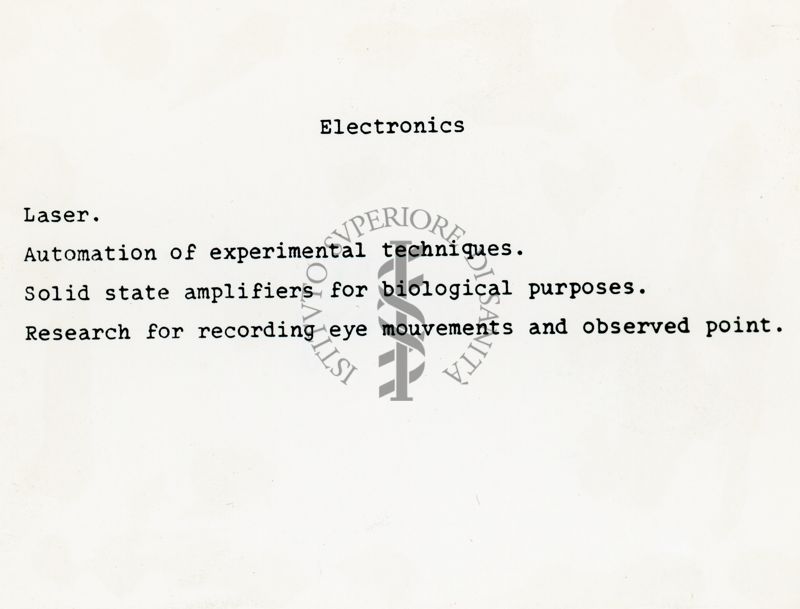 Attività del laboratorio di Elettronica