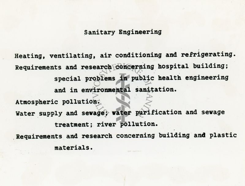 Attività del laboratorio di Ingegneria Sanitaria