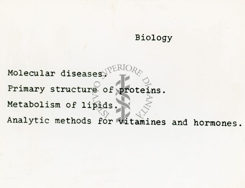 Attività del laboratorio di Biologia