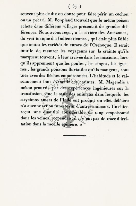 Estratto della Relazione Storica di M. De Humboldt (pag. 37)