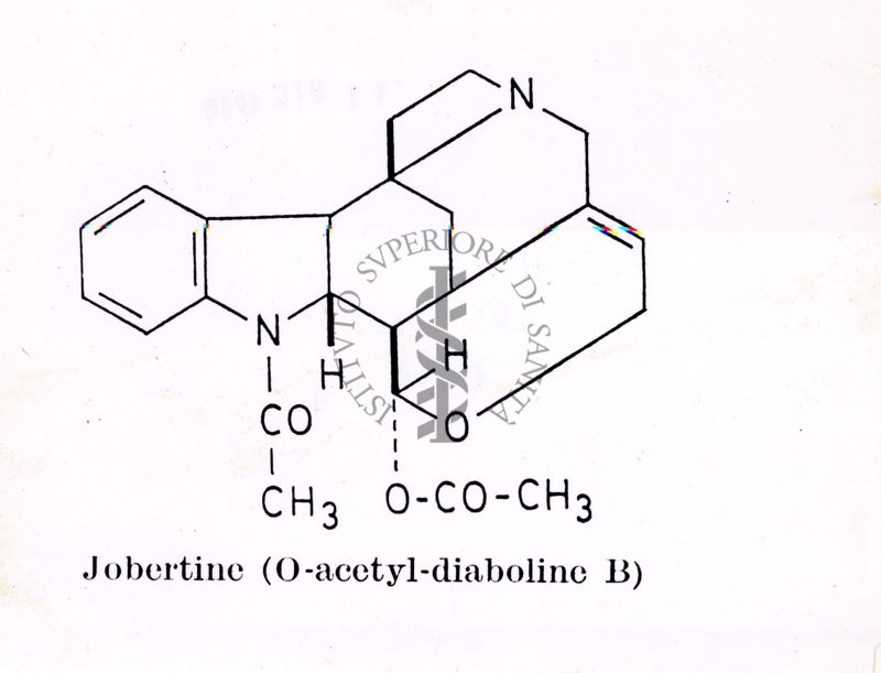 Formula di struttura della Jobertine (O-acetyl-diaboline B)