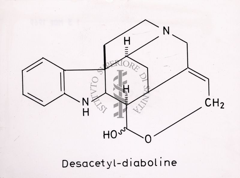 Formula di struttura del Desacetyl-diaboline