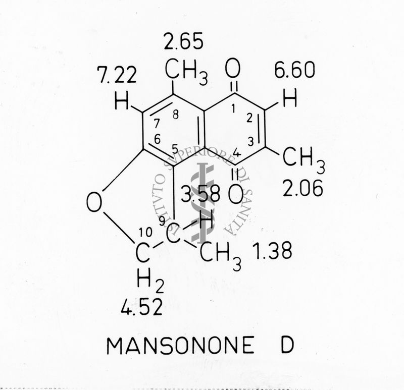 Formula di struttura del Mansonone D