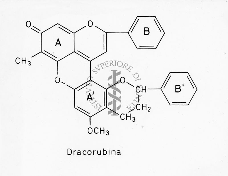 Formula di struttura della Dracorubina