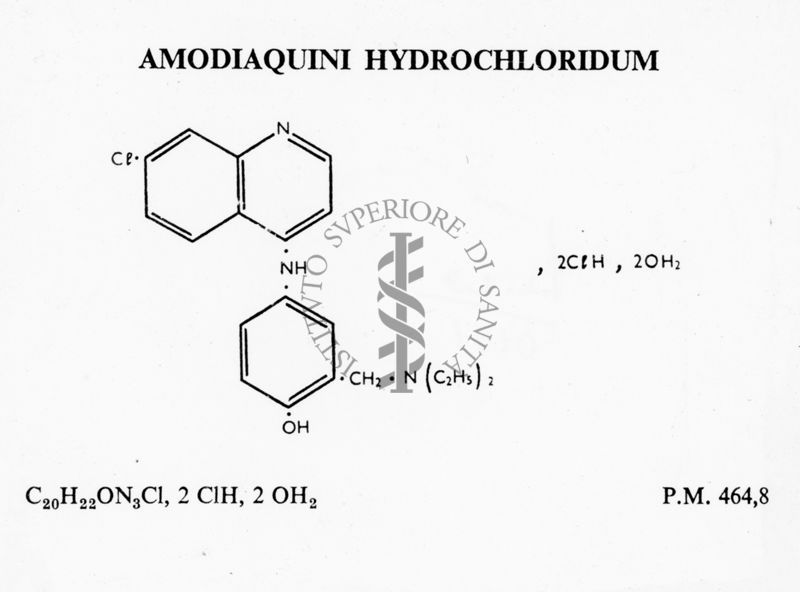 Formula di struttura dell'Amodiaquini Hydrochloridum