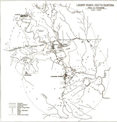 Carta topografica di Isoletta (Ceprano).