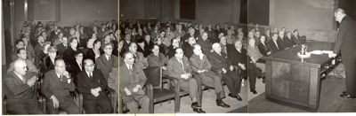 Commemorazione del Prof. Mario Giacomo Levi, tenuta dai Proff. Antonio Giuseppe Nasini e Carlo Padovani