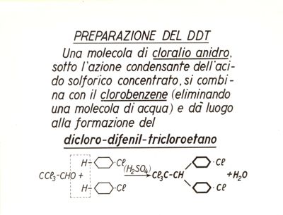 Formula chimica riguardante la preparazione del DDT