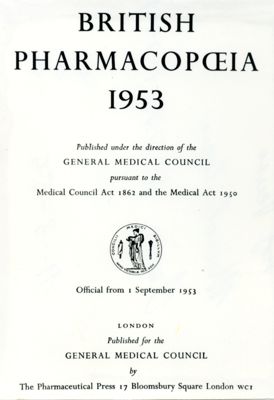 Serie di articoli dal volume: Britisch Farmacopea - 1953