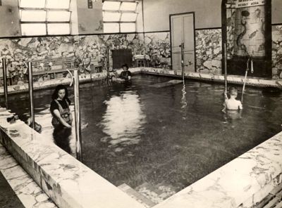 Inquadratura della piscina dell'Istituto Ortopedico "Luigi Spolverini" di Ariccia