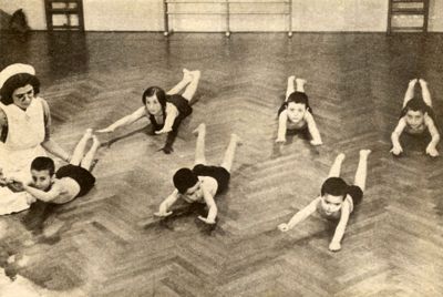 Istituto Ortopedico "Luigi Spolverini" di Ariccia (Roma) - Sala per la ginnastica collettiva