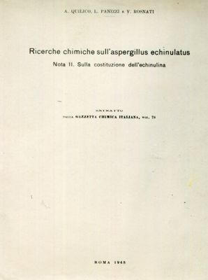 Ricerche chimiche sull'aspergillus echinulatus