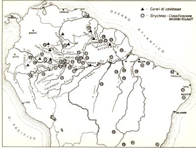 Distribuzione specie Strychnos e calebasse