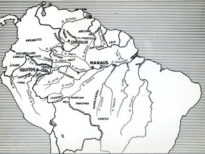 Carta etnografica dell'America del Sud