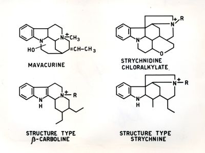 Formule di alcaloidi curarizzanti