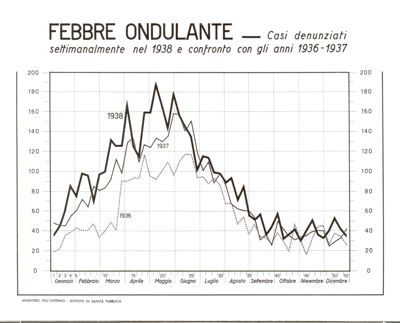 Diagramma riguardante le denunce per Febbre Ondulante